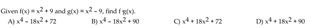 Find the requested composition of functions.