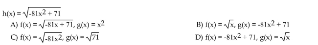 Find the requested composition of functions.