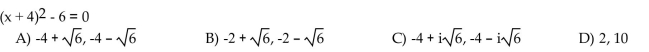 Solve. Give exact solutions.