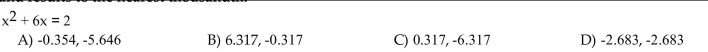 Solve. Round results to the nearest thousandth.