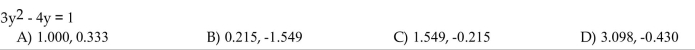 Solve. Round results to the nearest thousandth.