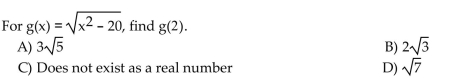 For the given function, find the indicated function value.  <div style=padding-top: 35px> 