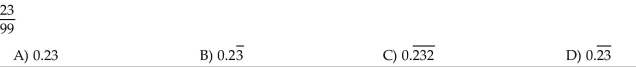 Convert to decimal notation.