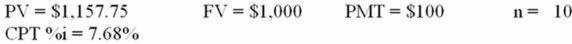 Fullerton Company's bonds are currently selling for $1,157.75 per $1,000 par-value bond. The bonds have a 10% coupon rate (paid annually) and will mature in 10 years. What is the yield to maturity?  