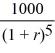 $785 = $40   +   ; r = 9.62% Calculator entries are N = 5, PV = −785, PMT = 40, FV = 1,000, CPT I/Y → 9.62 