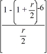     +   1,000 = r/2 = 4.489% r = YTC = 8.98% Calculator entries are N = 6, PV = −1,000, PMT = 30, FV = 1,100, CPT I/Y → 4.4892 (semiannual) Annual YTC = 2 × 4.4892 = 8.9784 