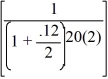 PV<sub>0 </sub>= 1,000   = 97 Calculator entries are N = 40, I/Y = 6, PMT = 0, FV = 1,000, CPT PV → −97.22 