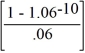  P<sub>10 </sub>= 40   +   = $852.80 P<sub>9</sub> = 40   +   = $863.97 Calculator entries for this year's price are N = 10, I/Y = 6, PMT = 40, FV = 1,000, CPT PV → 852.80 Calculator entries for next year's price are N = 9, I/Y = 6, PMT = 40, FV = 1,000, CPT PV → 863.97 Taxes owed are ($863.97 − $852.80 + $40)(.15) = $7.68 