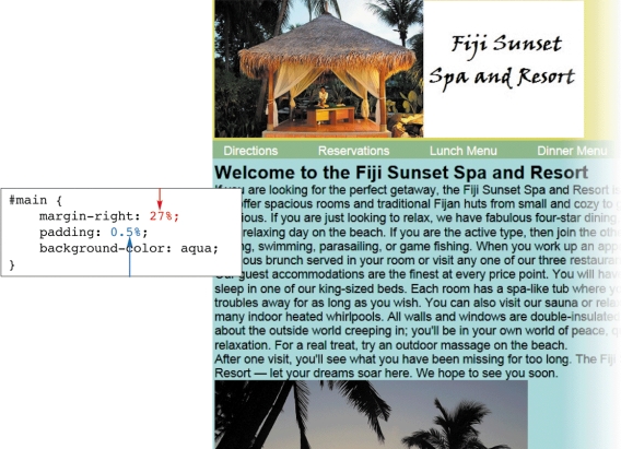   -As shown in the accompanying figure,____________________ margins use percentage,em,or other relative values to change in relation to the Web browser size.