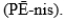 <strong>The pronunciation for the primary male sex organ is the</strong> A)(TES-tis). B) C) D)