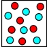 The diagram below represents the final mixture corresponding to which chemical process? (Each sphere represents 1 mole of ions.)    A) Six moles of sodium metal are added to six moles of hydrochloric acid. B) Six moles of magnesium metal are added to six moles of hydrochloric acid. C) Six moles of aluminum metal are added to twelve moles of hydrochloric acid. D) Twelve moles of sodium metal are added to twelve moles of hydrochloric acid. E) Twelve moles of magnesium metal are added to twelve moles of hydrochloric acid.