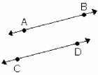 \overleftrightarrow { \mathrm { AB } } \text { and } \overleftrightarrow { \mathrm { CD } }......   A) are parallel B) are perpendicular C) intersect D) coincide 