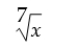 Write with fractional exponents:  <div style=padding-top: 35px> 