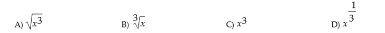 Write the cube root of x in radical form.  <div style=padding-top: 35px> 