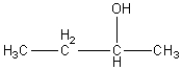 What is the IUPAC name of the following molecule:   A) 3-butanol B) 2-butanol C) 1-methyl-1-propanol D) 3-methyl-3-propanol E) isobutyl alcohol