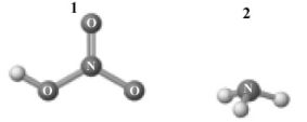 Consider the following image which depicts the reactants in an acid-base reaction.Atoms other than H are labeled with the element symbol.   The products of this reaction are shown below.   Which of the following is a correct interpretation of this reaction? A) 1 and 2 are a conjugate acid-base pair. B) 3 and 4are a conjugate acid-base pair. C) 1 and 4 are a conjugate acid-base pair. D) 2 and 4 are a conjugate acid-base pair. E) 1 and 3 are a conjugate acid-base pair.