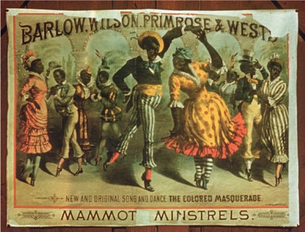 For this question,refer to the following poster advertising Barlow,Wilson,Primrose,and West's  Mammoth Minstrels' Colored Masquerade.    Which of the following groups was most likely the intended audience of the poster above? A)  Abolitionists B)  Slaves C)  Working-class whites D)  The urban elite and middle classes