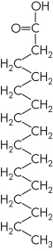 What type of cellular molecule is shown here?   A)  a lipid B)  an amino acid C)  a ribonucleic acid D)  a protein