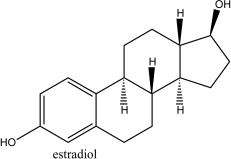 Estradiol,like cholesterol,is ________   A) a nucleic acid base. B) an amino acid. C) a carbohydrate. D) a fatty acid. E) a lipid.