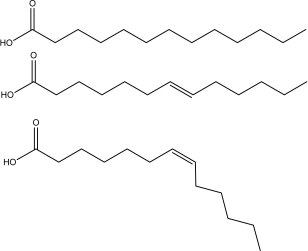 The molecules drawn below are examples of ________   A) glycerides. B) amino acids. C) carbohydroic acids. D) fatty acids. E) steroidal acids.