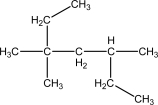 Determine the number of carbons in the longest chain for the following molecule.   A) 5 B) 6 C) 7 D) 8 E) 10