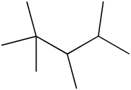 <strong>What is the systematic name of the molecule shown? </strong> A)2,2,3,4-tetramethylpentane B)2,3,4,4-tetramethylpentane C)1,2,3,4,4-pentamethylbutane D)1,1,1,2,3,3-hexamethylpropane E)2-tert-butyl-3-methylbutane