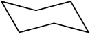 Name this molecule.   A) dodecane B) trans-cyclohexane C) puckerane D) cyclohexane (chair conformation)  E) cyclohexane (boat conformation) 