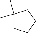 <strong>Name this molecule. </strong> A)1,2-methylcyclopentane B)2-cyclopentylpropane C)1,1-dimethylcyclopentane D)2-cyclopentyl-3-methylethane E)1,2-cyclomethylpentane