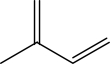 What is the molecular formula for the compound illustrated below?   A) C<sub>5</sub>H<sub>7</sub> B) C<sub>5</sub>H<sub>8</sub> C) C<sub>5</sub>H<sub>9</sub> D) C<sub>5</sub>H<sub>10</sub> E) C<sub>5</sub>H<sub>23</sub>