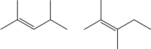 Which of the following pairs show constitutional isomers?  I.   II.   III.   IV.   A) I B) II C) I and III D) II and III E) IV