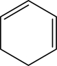 <strong>Which of the following structures represents cyclohexene?</strong> A) B) C) D) E)