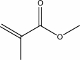 Methyl methacrylate,illustrated below,is the monomer for poly(methyl methacrylate),which is used in making shatterproof transparent plastic.Draw a few subunits of the skeleton structure of poly(methyl methacrylate).  