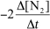 For the reaction CH<sub>4</sub>(g) + 4 NO(g) \to 2 N<sub>2</sub>(g) + CO<sub>2</sub>(g) + 2 H<sub>2</sub>O(g) ,the rate of the reaction in terms of the change in nitrogen concentration would be written as __________ A) B) C) D) E)