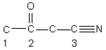 Identify the hybridization of the atomic orbitals on carbon atoms labeled 1,2,and 3.The hydrogen atoms and lone pair electrons are not shown in the diagram.  