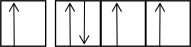 The following orbital diagrams show the n = 2 electrons in row 2 atoms.Which one corresponds to an excited-state atom? A)     B)     C)     D)     E)    