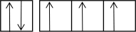 The following orbital diagrams show the n = 2 electrons in row 2 atoms.Which one corresponds to an excited-state atom? A)     B)     C)     D)     E)    