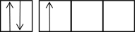 The following orbital diagrams show the n = 2 electrons in row 2 atoms.Which one corresponds to an excited-state atom? A)     B)     C)     D)     E)    