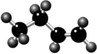 Where is the carbon-carbon double bond in the hydrocarbon shown?   A) on the left B) in the middle C) on the right D) on each bond E) spread over all three bonds because of resonance