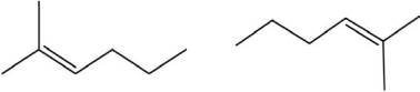 Which of the following pairs show constitutional isomers?  I.    II.    III.    IV.   A) I B) II C) I and III D) II and III E) IV
