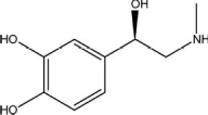 What type of amine is adrenaline, which is depicted below?   A) aromatic B) auxiliary C) primary D) secondary E) tertiary