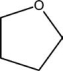 Which functional group is found in tetrahydrofuran?   A) ester B) ether C) ketone D) alcohol E) aldehyde