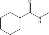 Which of the noted functional groups are found in the following molecule?   A) only an aldehyde B) only an amide C) only an amine D) only a ketone E) both an amine and a ketone