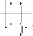 Draw the chemical structure of the monomer used to make the polymer shown.  