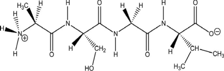 How many amino acids are contained in the following peptide?   A) 2 B) 3 C) 4 D) 5 E) 6