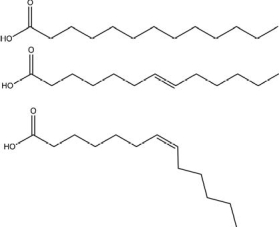 The molecules drawn below are examples of   A) glycerides. B) amino acids. C) carbohydroic acids. D) fatty acids. E) steroidal acids.