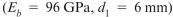 A monel shell encloses a brass core . Initially, both shell and core are A length of 100 mm. A load P is applied to both shell and core through A cap plate. The load P required to compress both shell and core by 0)10 mm is approximately: