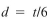 Two thin cables, each having a diameter of and carrying tensile loads P, are bolted to the top of a rectangular steel block with Cross-sectional dimensions . The ratio of the maximum tensile to Compressive stress in the block due to loads P is: