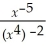 Simplify and express your answer in terms of positive exponents:  