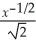 Simplify the following; express your answer with no radical in the denominator:  