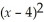   = A)    - 16 B)    - 4x + 16 C)    + 4x - 16 D)    - 8x + 16 E)    + 8x + 16